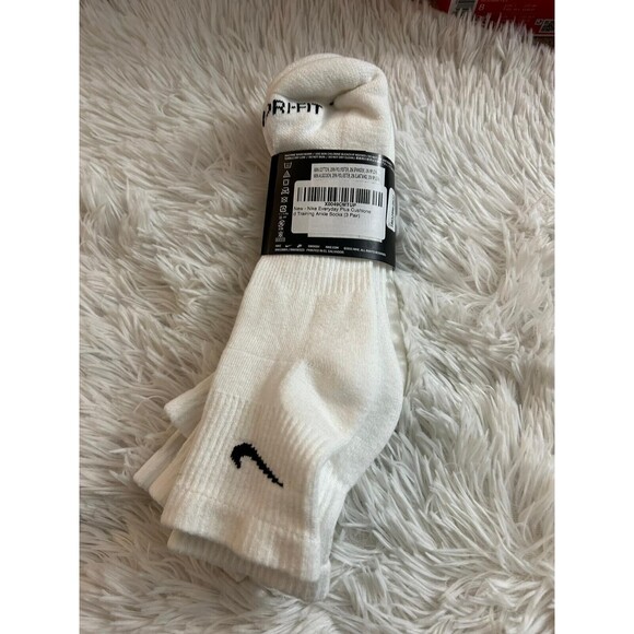 New Nike Everyday Plus Mens Size 12-15 White Cushioned Ankle - Picture 2 of 2